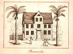 Kleinkinderschule in Paramaribo in Suriname, ca. 1850, Unitätsarchiv Herrnhut: TS.Mp.199.6